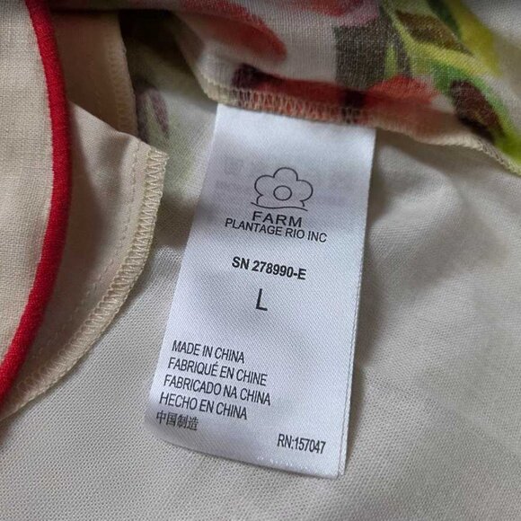 New L Farm Rio x Anthropologie scalloped shirt dress - Picture 6 of 11